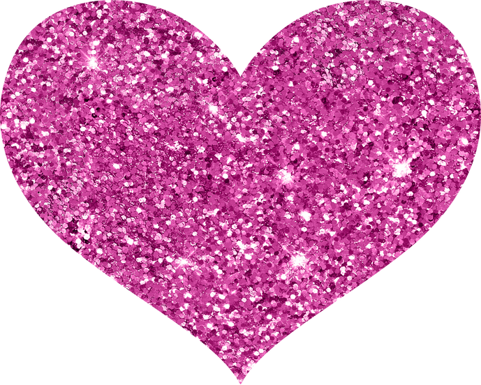 Pink Glitter Heart