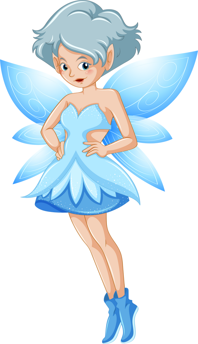 Fairy in blue dress