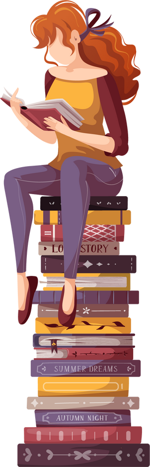 Woman Reading Books