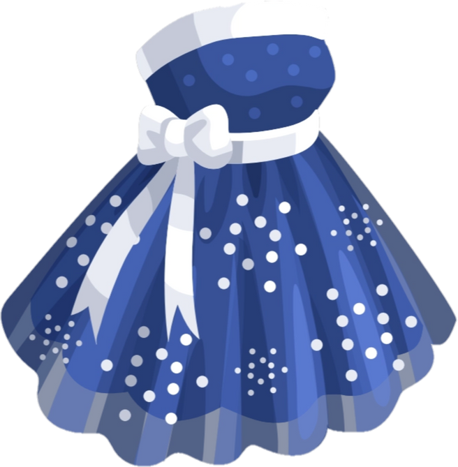 Blue Dress Illustration